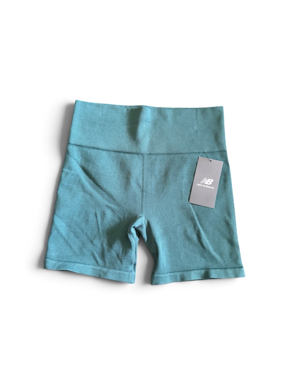 New Balance Teal High-Rise Bike Shorts